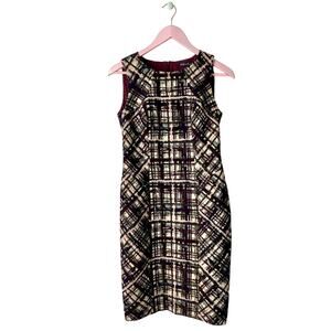 Brooks Brothers Abstract Print Sheath Dress